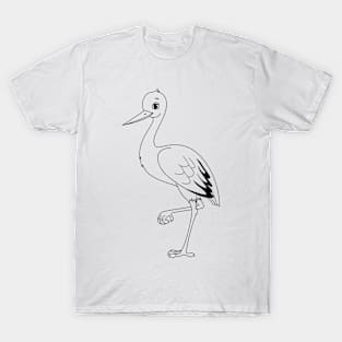 stork on a leg T-Shirt